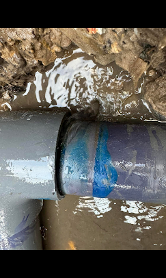 PVC Line Leak Repair — In Progress